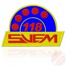 PATCH RICAMATA ROTONDA "MEDICO" CON VELCRO