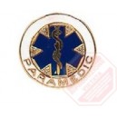 Spilla Pin Paramedic Bianco Tondo