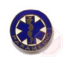 Spilla Pin Paramedic Blu Tondo